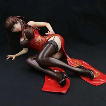 

Anime Native Frog Tony T2 Art Girls Red Mika Chinese Dress Sexy Girl PVC Action Figure Collectible Model doll toy 25cm