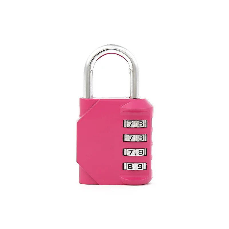 4 цифры Пароль замок Комбинации цинковый сплав код безопасности чемодан с висячим замком Чемодан шкаф для кухонных шкафов, замок для шкафчика - Цвет: Pink