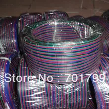 100 м/лот 4pin RGB 20AWG кабель для Светодиодный пиксельный модульный; светодиодный полосы и т. д
