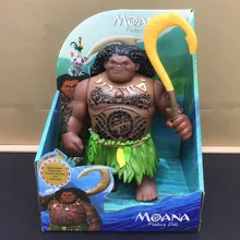 Игрушка Моана и Мауи фигурки цыпленок Heihei пятнистые Фигурки игрушки с светильник и музыкальная модель виниловая кукла для девочек