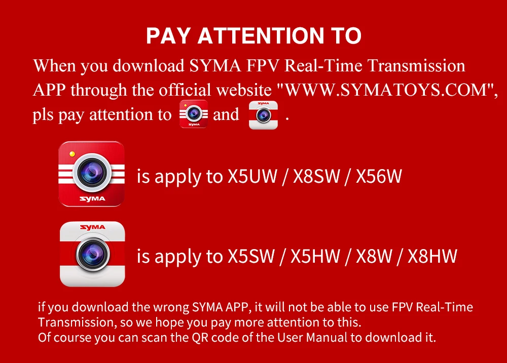 Syma x8hw app deals