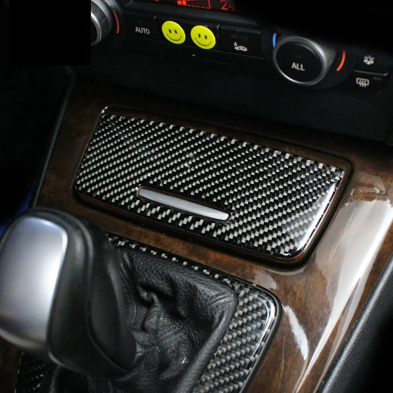 

lsrtw2017 carbon fiber car Cigarette lighter panel trims for bmw 320 318 316 325 330 335 340 328 e90 e91 e92 e93 2005-2012
