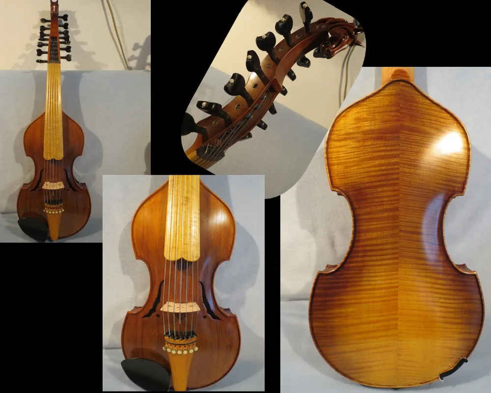Baroque style song Master 7*7 strings 16" Viola d'Amore,powerful sound 12958in Violin from