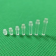 100 ПК бесцветные бриллиантовые кусочки из 2,54 мм-21,1 мм светильник трубы для 3 мм светодиодный Диод светодиодный ламповый абажур заменить PLP1 с плоской головкой светильник