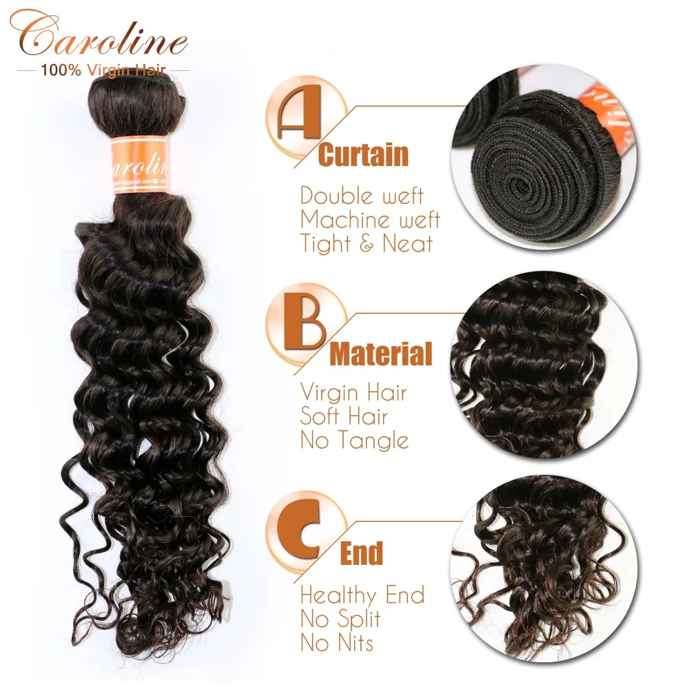 

One Piece Only Malaysian Deep Wave Virgin Hair Weft Cheap 7A Grade Unprocessed Virgin Malaysian Hair Deep Wave Human Hair Bundle