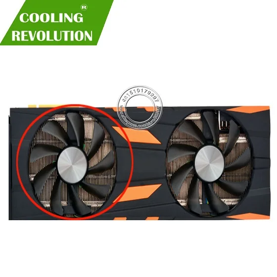 2 шт./компл. CF9015H12S Графика вентилятор для Inno3D GeForce RTX 2070 RTX 2080 RTX 2080TI - Цвет лезвия: Black interface