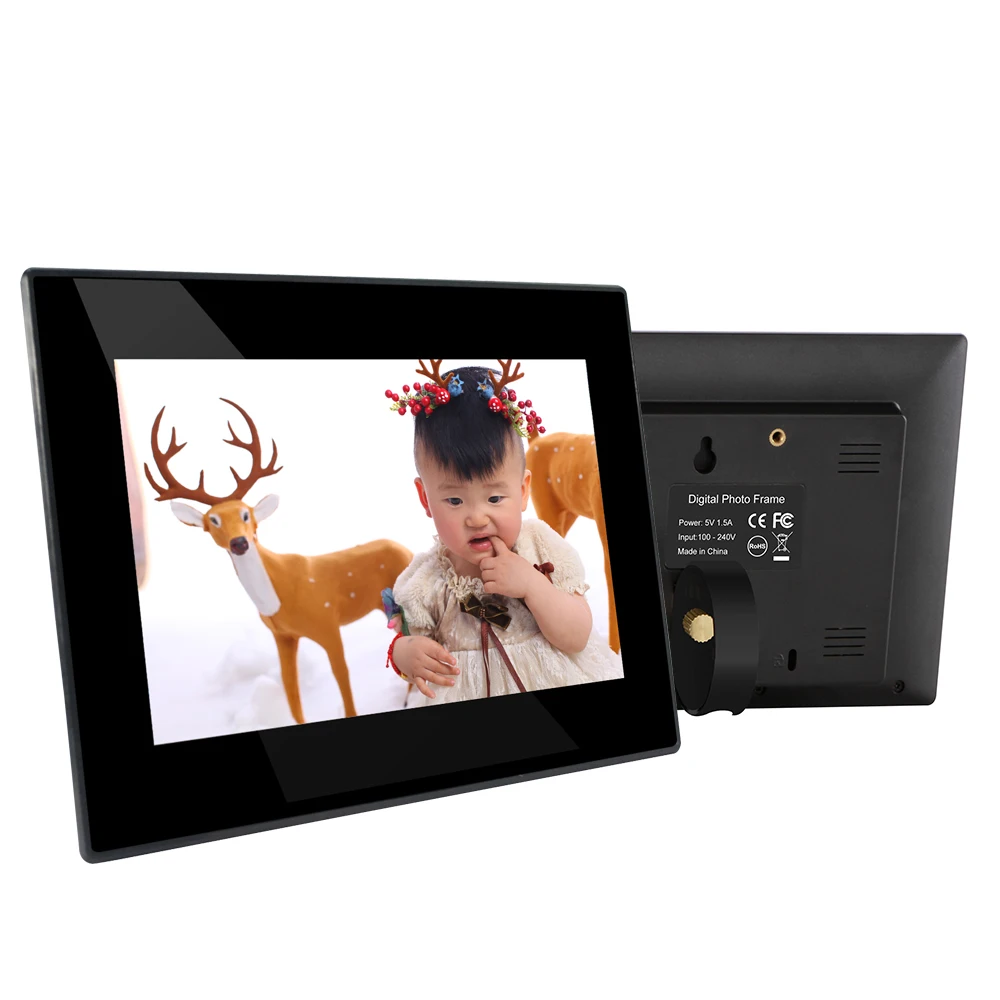 

7 inch Digital picture frame (photo slide show, music, video playback, built in speakers, calendar, real time clock, remote)
