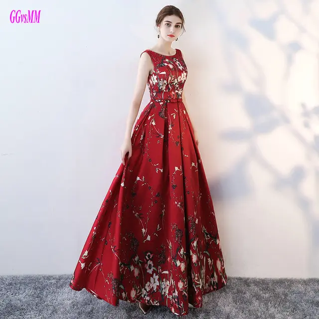 Junon Coloré Formelle Robes De Soirée 2018 Sexy Partie Longue De Bal Robes Scoop Satin Dentelle
