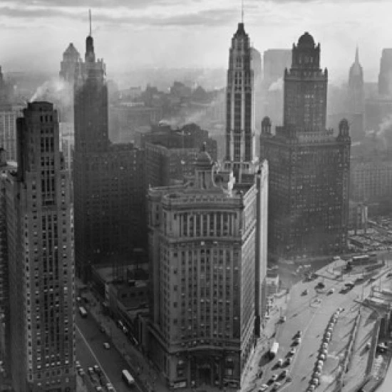 Skyscrapers in a city  Chicago  Illinois  USA Poster Print (18 x 24)
