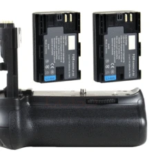 JINTU вертикальный батарейный блок держатель для Canon EOS 70D 80D+ 2 шт LP-E6 комплект аккумуляторов DSLR камера Замена BG-E14