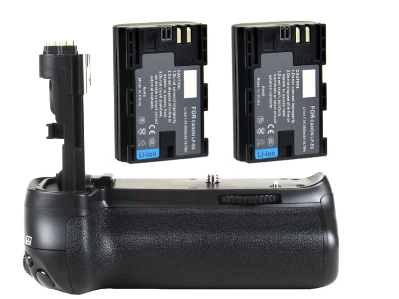 JINTU вертикальный набор держателя батареи для Canon EOS 70D 80D + 2 шт LP-E6 комплект аккумуляторов DSLR камера Замена BG-E14