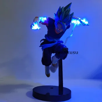 

Dragon Ball Z Vegetto Super Saiyan God Led PVC Action Figures Anime Dragon Ball Super Goku Vegeta Figurine Model Toy