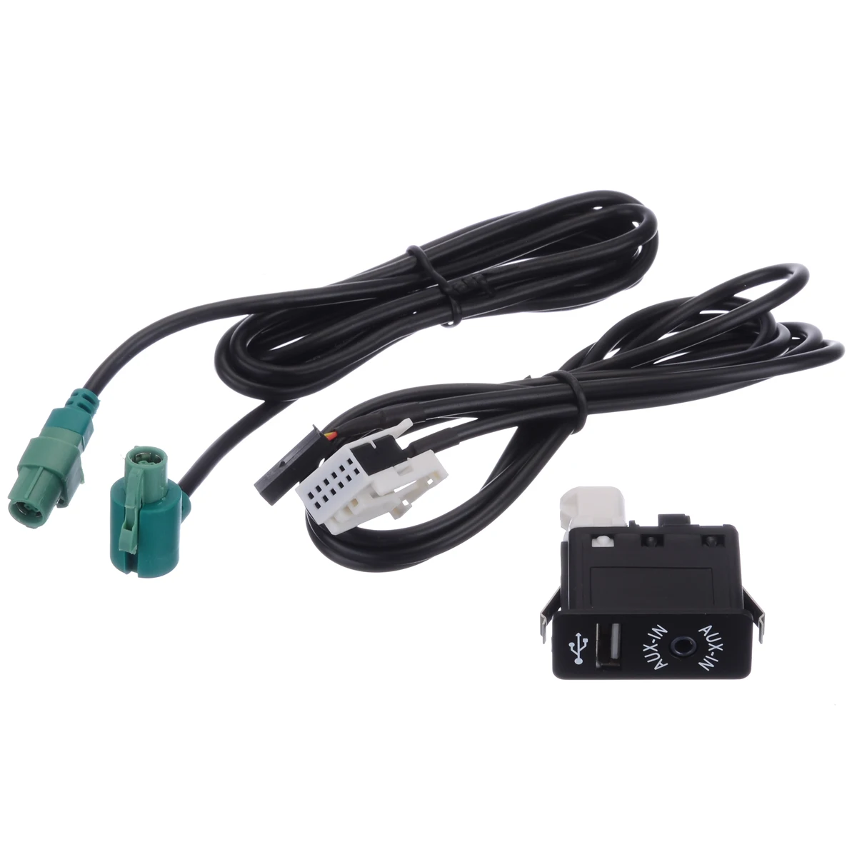 1 Set AUX USB Socket Switch Cable AUX&USB Car Audio Cable Line For BMW E60 E61 E63 E64 E87 E90 E70 F25