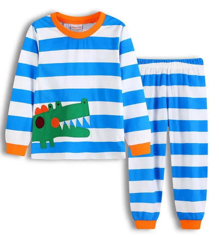 Пижамы с длинными рукавами для маленьких девочек 2-8 лет, Детские Топы и штаны из 2 предметов, пижамы для детей, детская одежда для сна, от 2 до 7 лет, KECTFR492 - Цвет: model 3