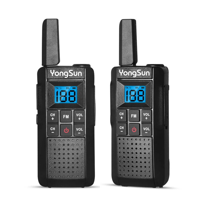 YongSun Mini Walkie Talkie Single Band UHF 400 470MHz Portable Two Way