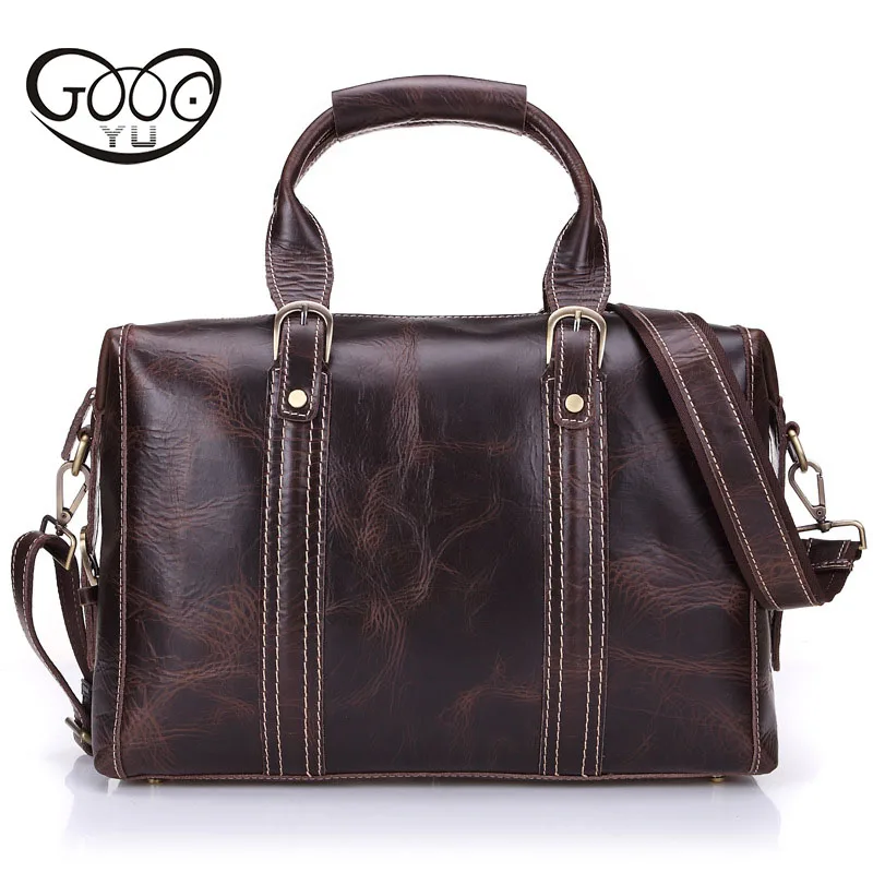 Goog Yu High Grade First Class Genuine Leather Handbag Men Retro Yu High Grade First Class Genuine Leather Handbag Men Retro Handbags Laptop Messenger Bags Business Travel Bag In Crossbody From Luggage On