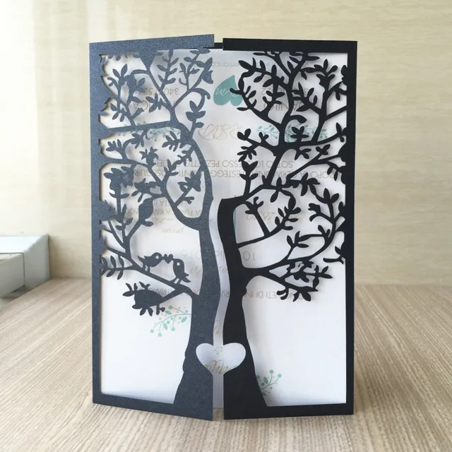 30pcs Lot Wedding Party Decoration Paper Craft Laser Cut Love Tree 30pcs Lot Wedding Party Decoration Paper Craft Laser Cut Love Tree Invitation Card Various
