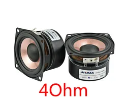 AIYIMA 2.5 Inch Full Range HIFI Home Theater Desktop Speakers (Set of 2) (4 Ohm Speaker)