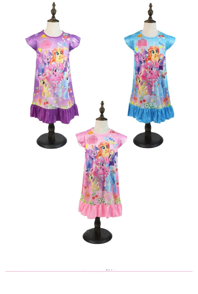 Г. летнее милое платье для девочек с рисунком «My cute» платья для маленьких пони детские пижамы платья для маленьких девочек Брендовая женская пижама От 3 до 10 лет