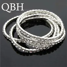 SL003 Новая мода Винтаж эластичность Кристалл гибкие Имитационные браслеты для женщин мужчин девочек подарок ювелирные изделия аксессуары