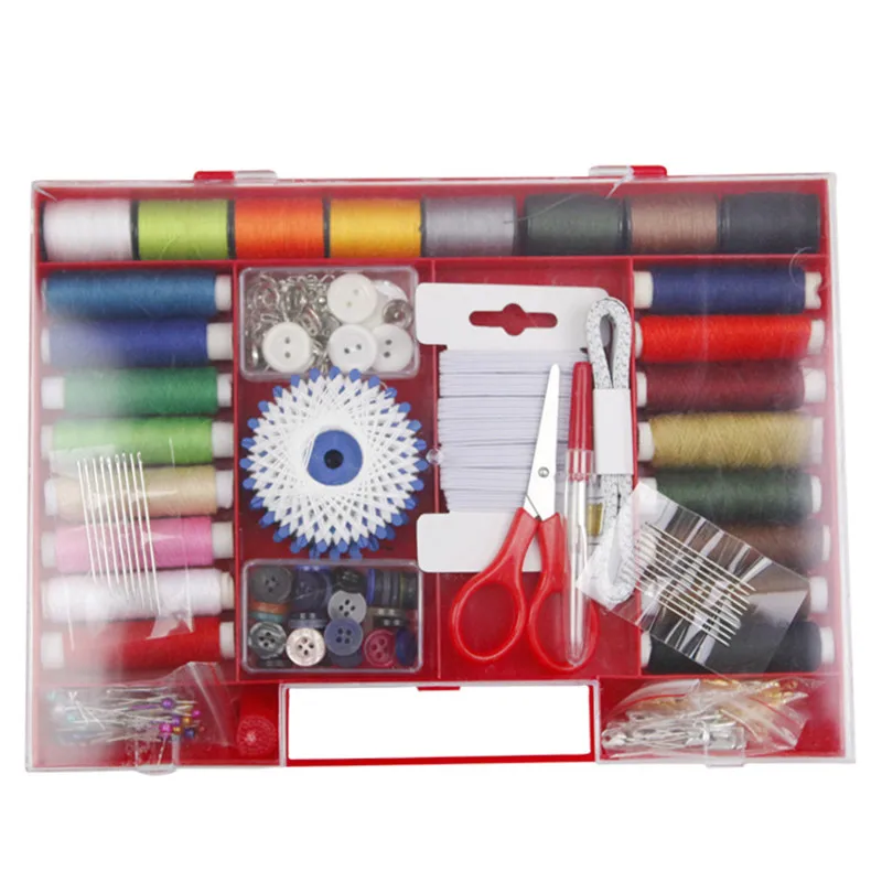 

Multi-function Household Women Sewing Box Thread Needles Scissors Buttons Sewing Tools For Women Home Travelling Sewing Kits