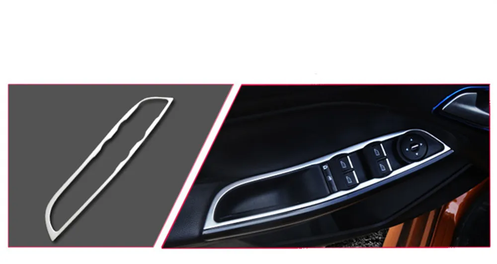 4 шт./компл. Нержавеющая сталь автомобиля подлокотник на внутреннюю сторону двери ручка декоративная крышка отделка Стикеры для Ford Focus 3 4 MK3 MK4 2012