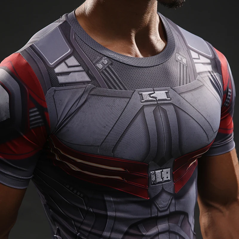 Футболка Капитан Америка щит Civil War футболка с 3D принтом Футболки мужские Мстители 3 Железный человек одежда для фитнеса мужские топы