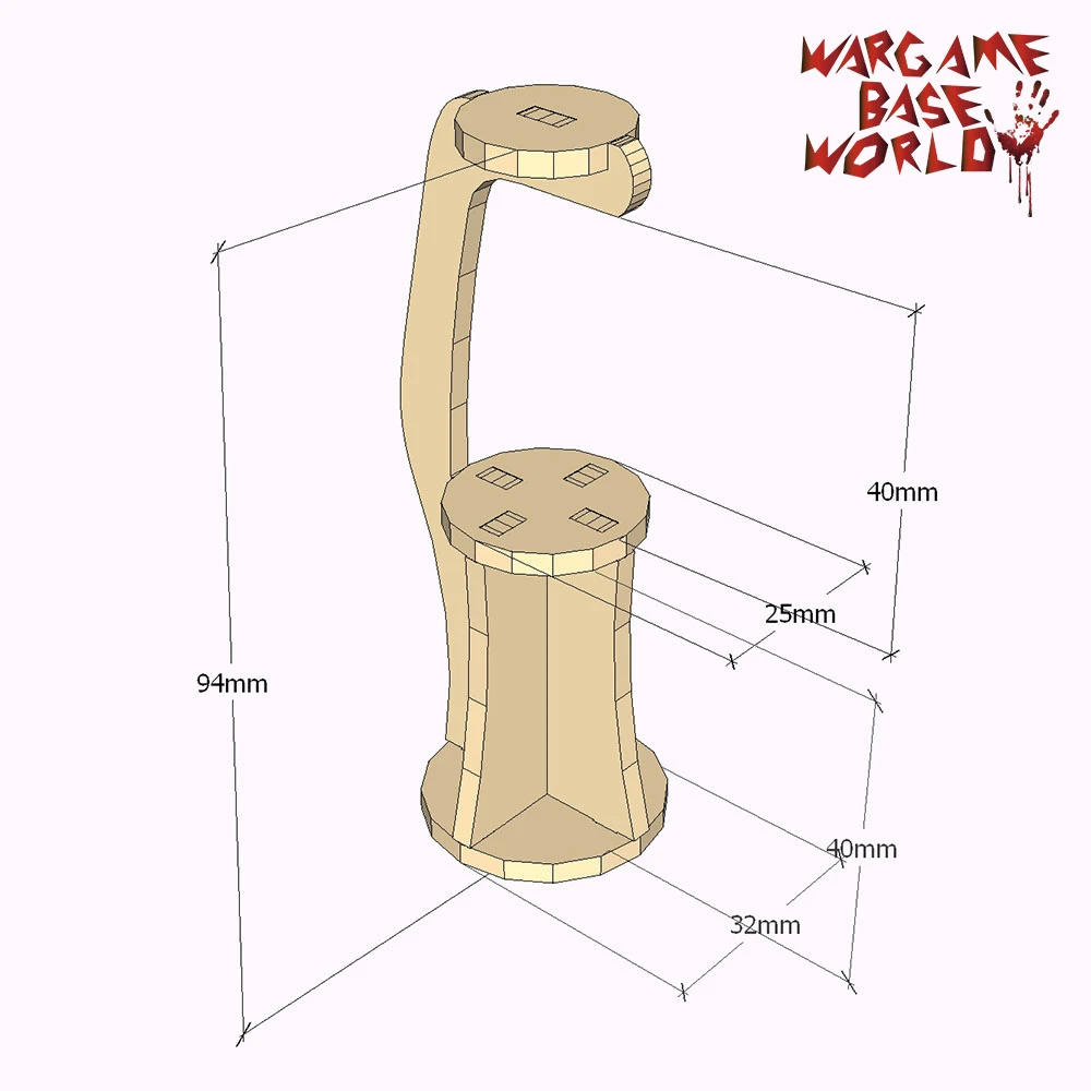 Wargame Base World Figure Holder For Painting And Sculpting Model