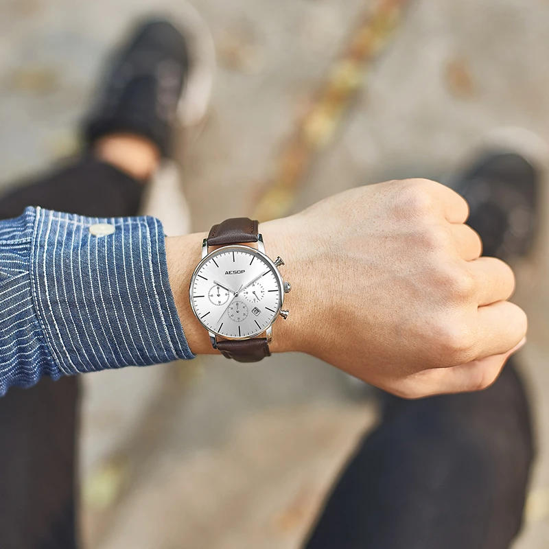 AESOP мужские спортивные горячие продажи часы высокого качества кварцевые