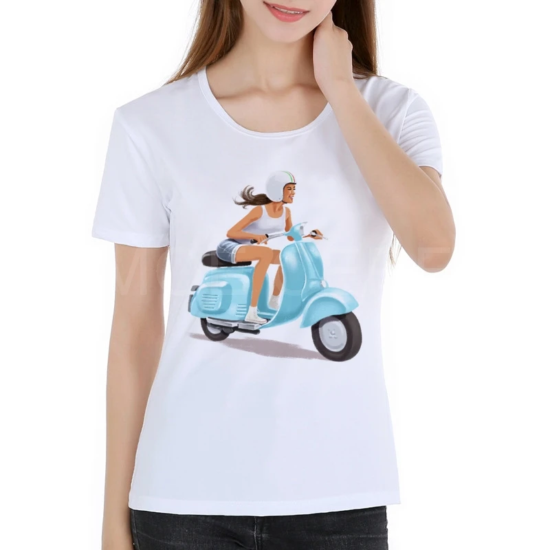 Футболка женская Vespa 2020 Новая мода Стиль оптовая продажа преобразователь для