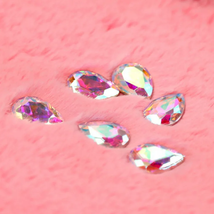 Vibrant 3D Crystal Glass Nail Art Rhinestones for Dazzling DIY Manicures