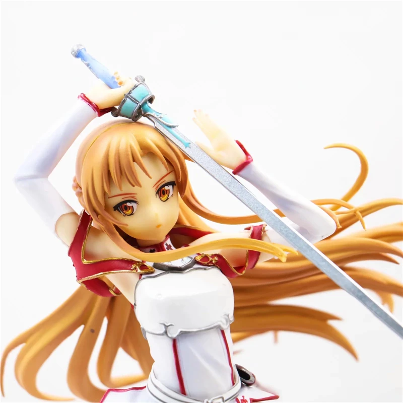 Аниме Sword Art Online SAO Yuuki Asuna Knights of the Blood Ver. 1/8 Масштаб Окрашенные ПВХ Фигурки