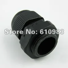 5 шт./партия) черный PG13.5 Водонепроницаемый Разъем Железы Dia. 6~ 12 мм кабель