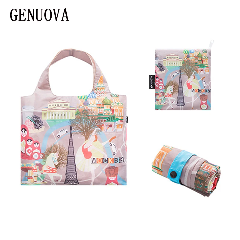 

New One-shoulder Fashion Travel Convenient Shopping Bag Storage Folding Ripstop Tote Large-capacity Shrink Beach Storage Bags