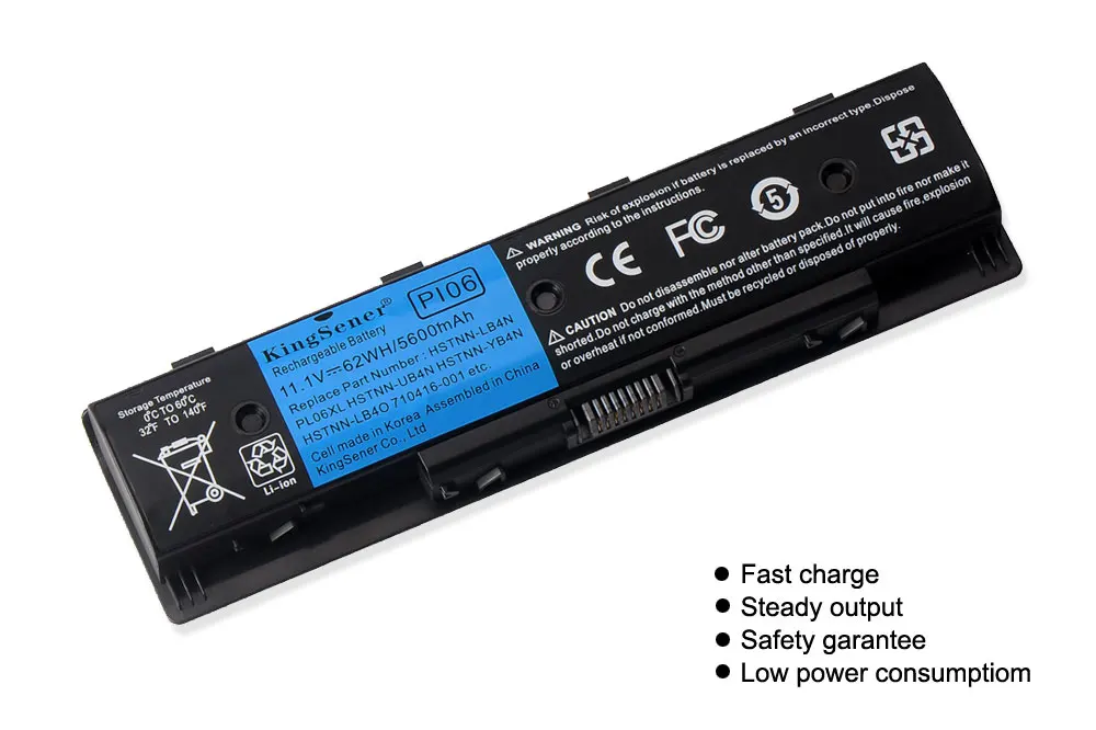 Kingsener Pi06 Bateria para hp Pavilion 14 15 para Envy 14t 15 15t 15z 14z 17 17t m7 Hstnn-lb4n Lb4o Hstnn-yb4n Hstnn-yb4o Pi09 - Imagem 2