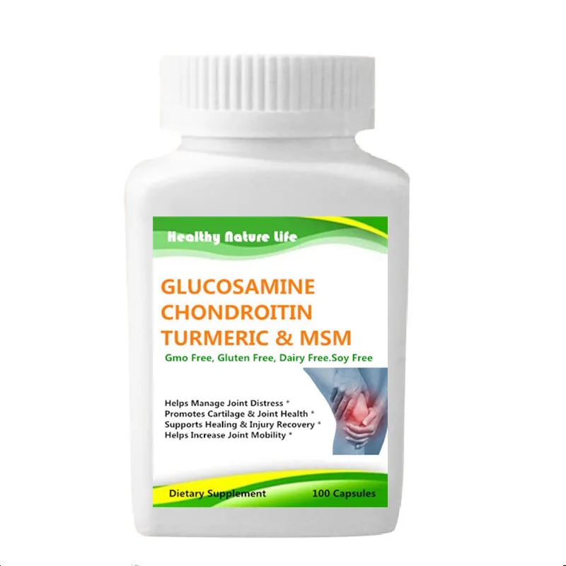 

Glucosamine with Chondroitin Turmeric MSM Boswellia - Joint Pain Relief Supplement - Anti-Inflammatory & Antioxidant