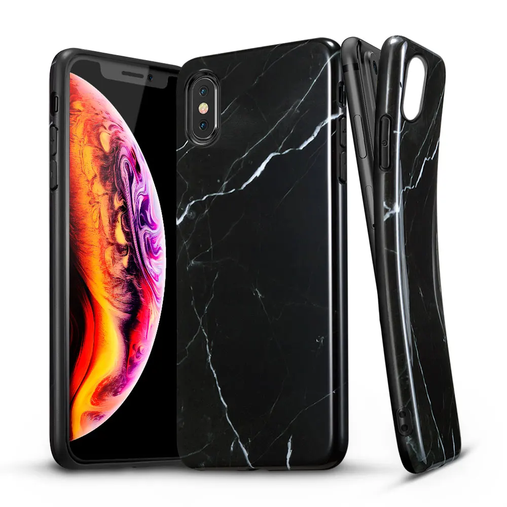 ESR чехол для iPhone X XS XR XS Max чехол тонкий мягкий, гибкий, из ТПУ чехол с мраморным рисунком для iPhone XS XR XS Max аксессуары для телефонов