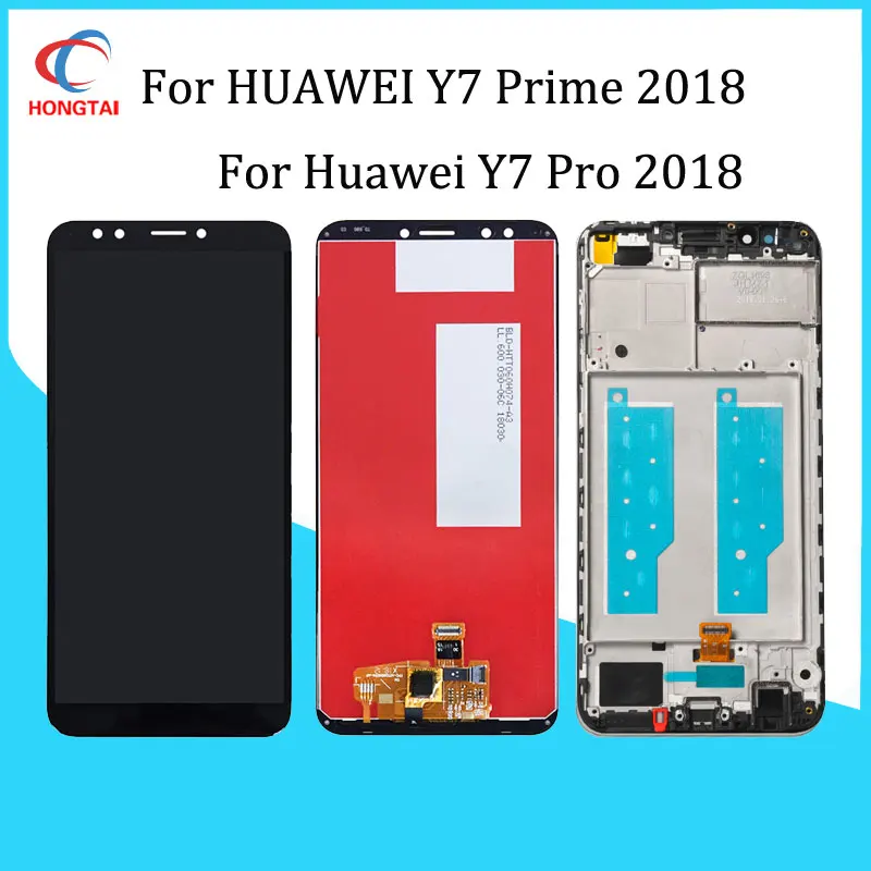 10 шт. черный/белый/золото 5 99 дюймов для huawei Y7 Pro 2018/Y7 Prime 2018 сборка сенсорного
