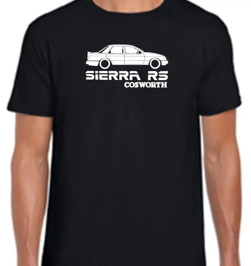 Classic Sierra Rs Cos Worth Retro Silhouette Car All Sizes Present Men'S 2019 Newest 100% Cotton Brand New 3D Printed T-Shirts