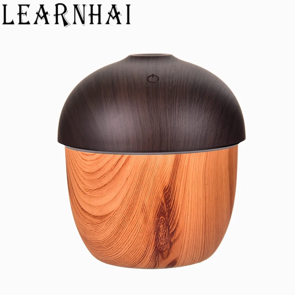 

LEARNHAI Best Hydrating For Winter Wood Grain Small Acorn Humidifier Portable Air Freshener Mini Atomization USB Car Humidifier