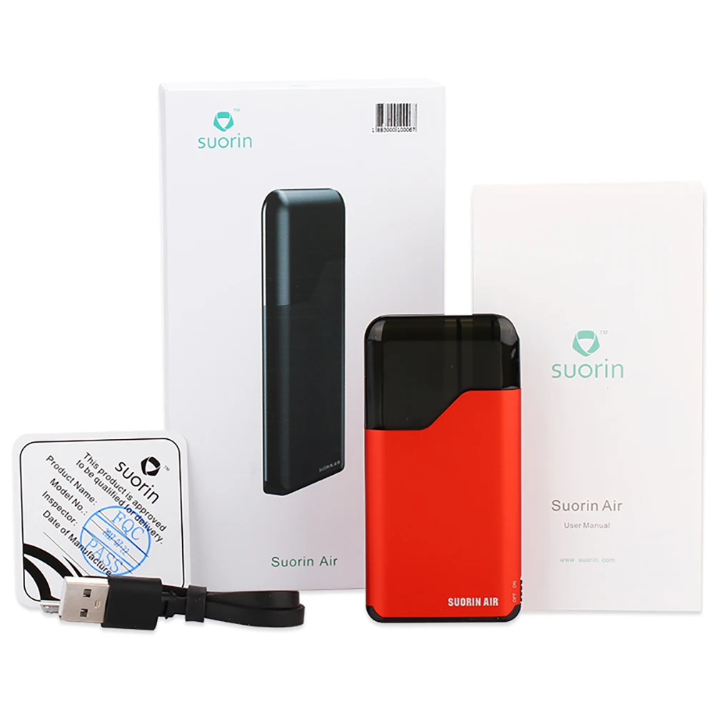 Комплект Suorin Air Plus с аккумулятором 930 мАч и 3,5 мл pod VS Suorin Air Kit, аккумулятор 400 мАч и 2 мл pod vs Minifit/Drag nano/