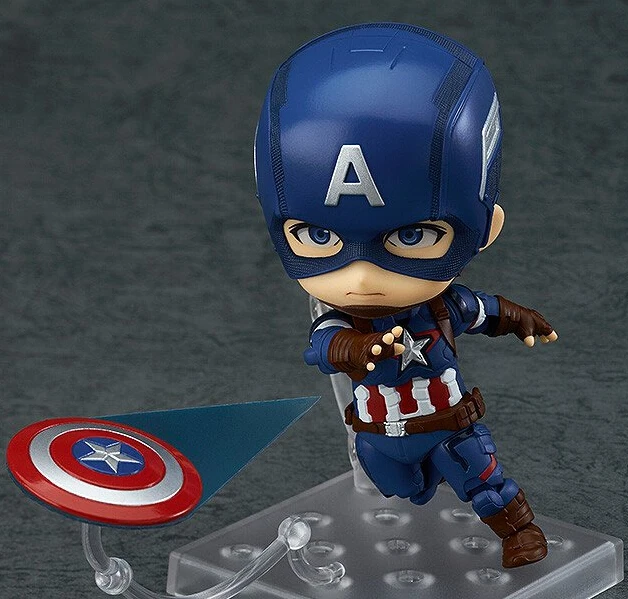 

NEW hot 10cm Q version Avengers Captain America action figure toys collection Christmas gift doll with box