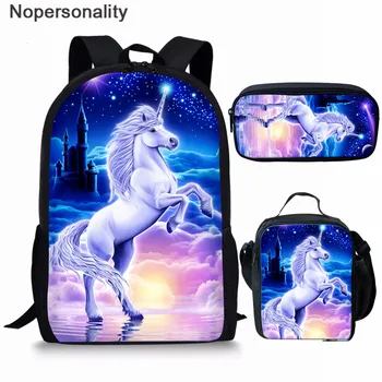 

Nopersonality Cartoon Unicorn Backpack for School Kids Orthopedics Bagpack Boys Girls Kawaii Schoolbag Mochila Book Bags Satchel