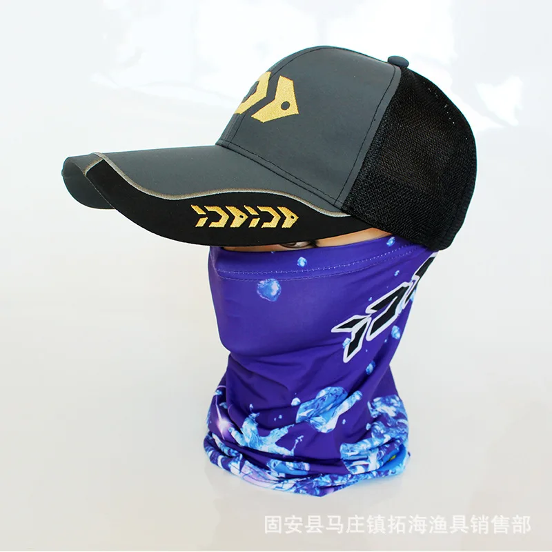 Летняя новая рыболовная шляпа Солнцезащитная Анти-ультрафиолетовая сетка дышащая шляпа с длинными полями Удобная Рыболовная Шапка для верховой езды