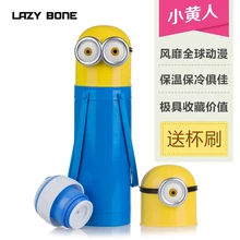Lazybonnes small child vacuum cup stainless steel female male creative cup portable cute lovers cup Lazybonnes small child vacuum cup stainless steel female male creative cup portable cute lovers cup