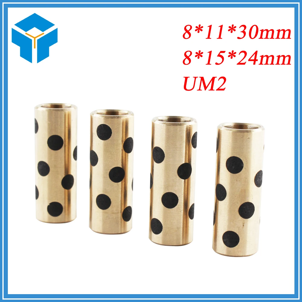 

3D Printer Part Accessories Upgrade Ultimaker 2 + UM2 Extended+ graphite copper sleeve Sintered Bushing self lubricating bearing