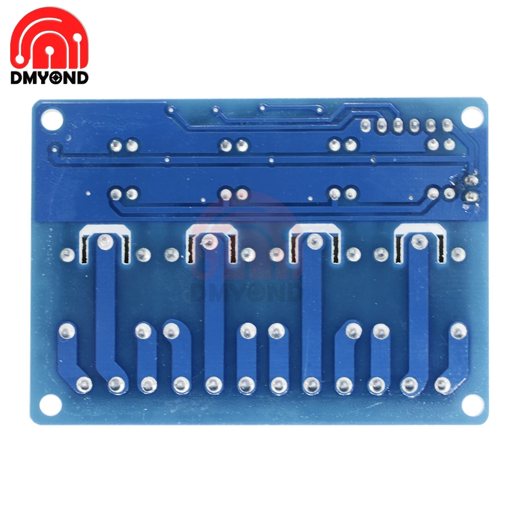 Релейный модуль постоянного тока 12 В 4 канала для Arduino ARM AVR DSP PIC MSP AC 250 10A DC 30