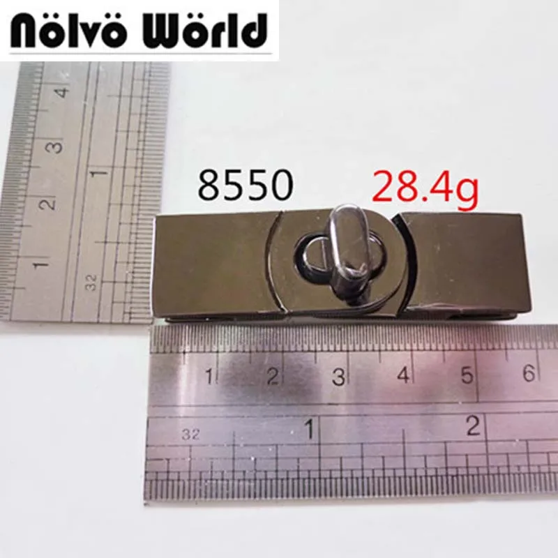 Wholesale 20Sets Gun Metal Rectangule Twist Lock Handbag Bag Accessory Purse Clasps Closure