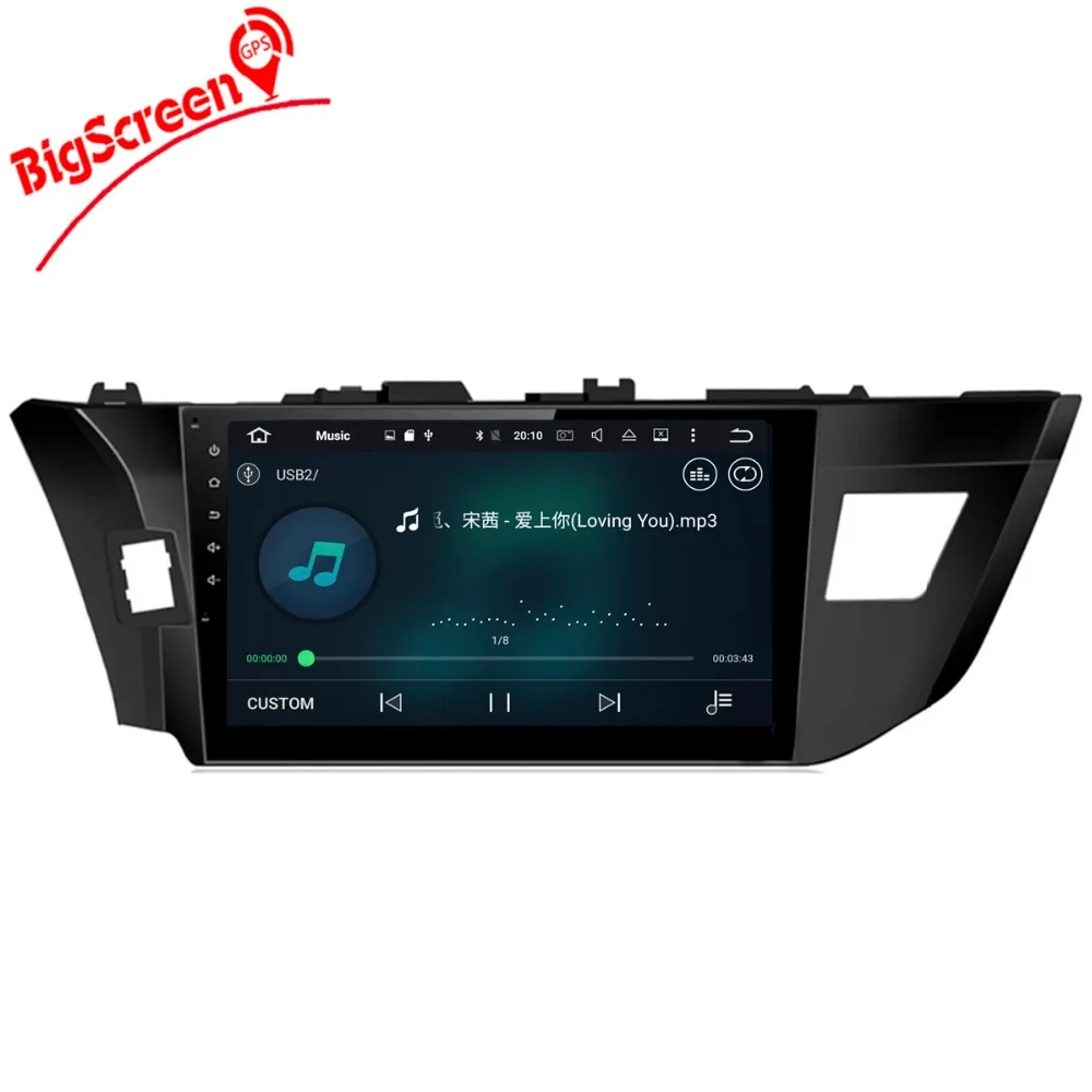 Flash Deal 10.2 Inch the Newest Android 8.0 7. 1 Car No DVD Player GPS Navigation For Toyota Corolla 2014-2016 Stereo Headunit WIFI Setnav 5