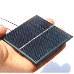 Buheshui поликристаллический 0.8 Вт 5 В мини модуль солнечных батарей + Провода DIY Панели солнечные Зарядное устройство для 3.6 В Батарея